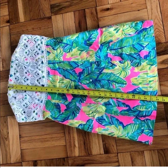 Lilly Pulitzer Pink Sunset Local Flavor Brynn Strapless Mini A-Line Dress - Picture 5 of 8